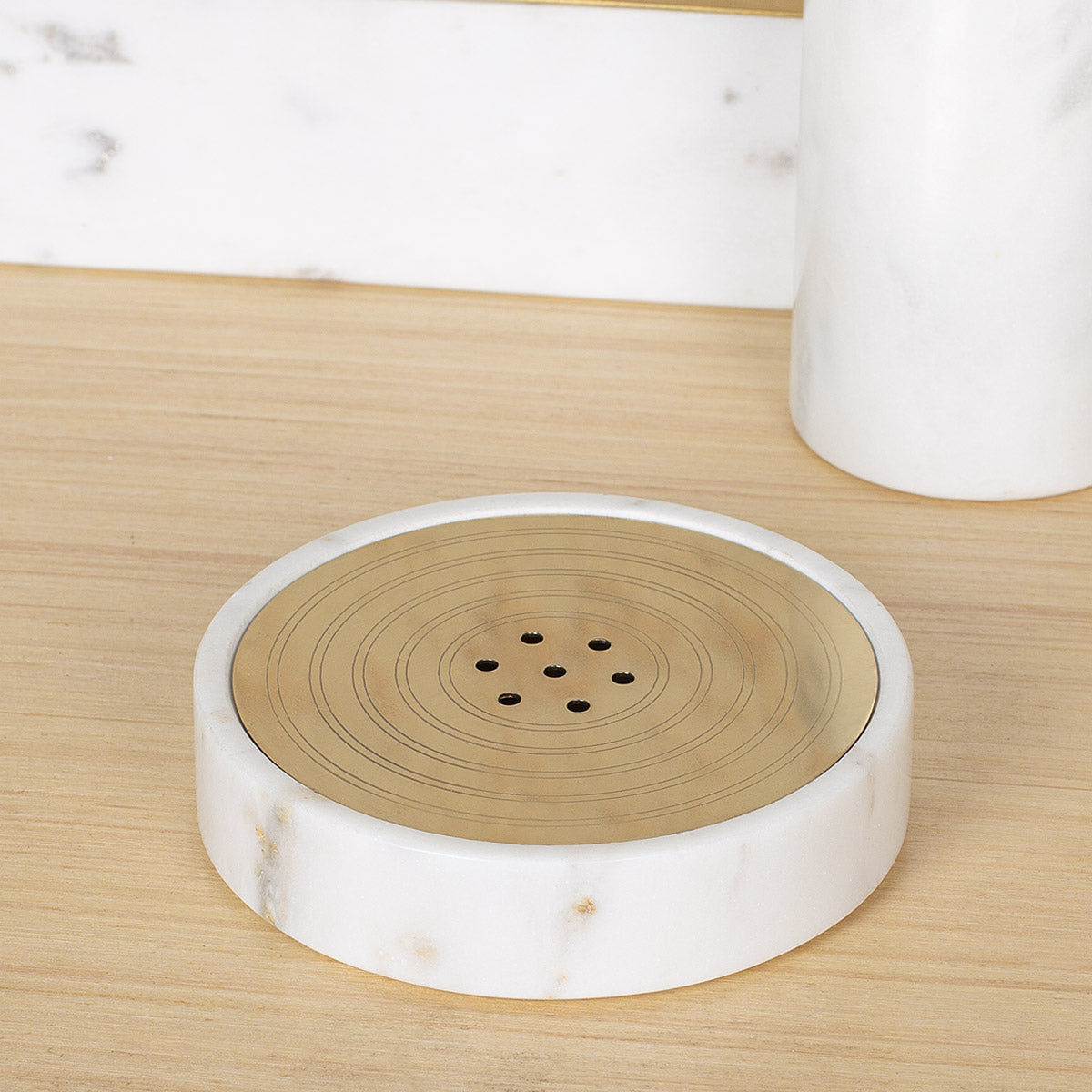 Marble Gold Soap Dish -  - IAAH